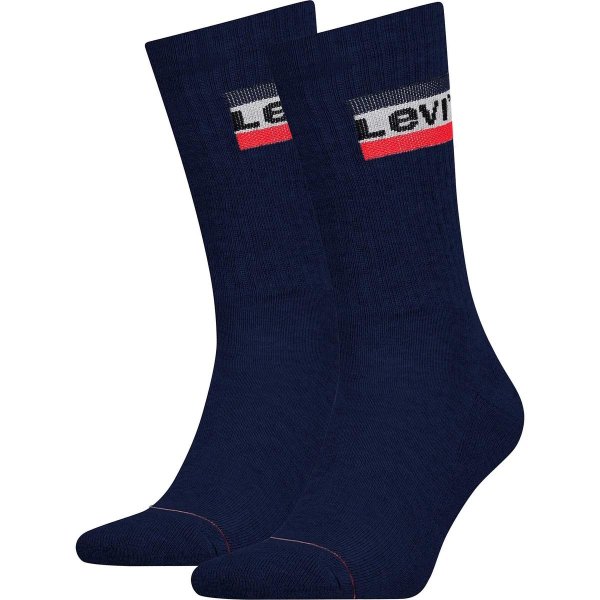 Unisex ponožky LEVI´S LEVIS REGULAR CUT SPRTWR LOGO 2P