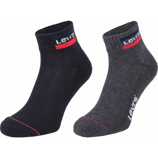 Unisex ponožky LEVI´S LEVIS MID CUT SPRTWR LOGO 2P
