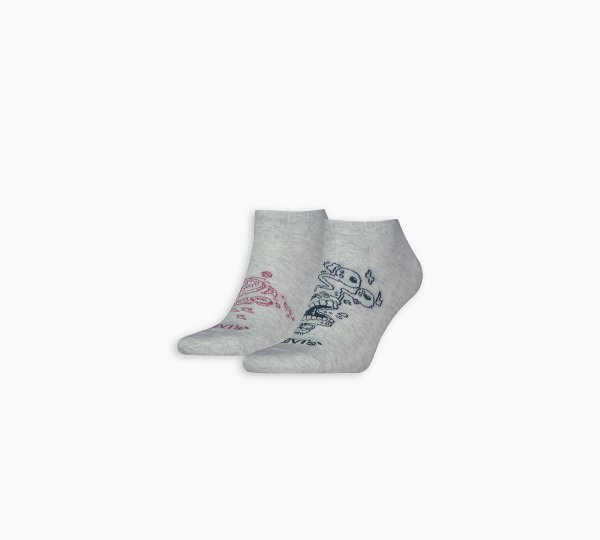 Unisex ponožky LEVI´S LEVIS LOW CUT PLACED GRAPHIC 2P