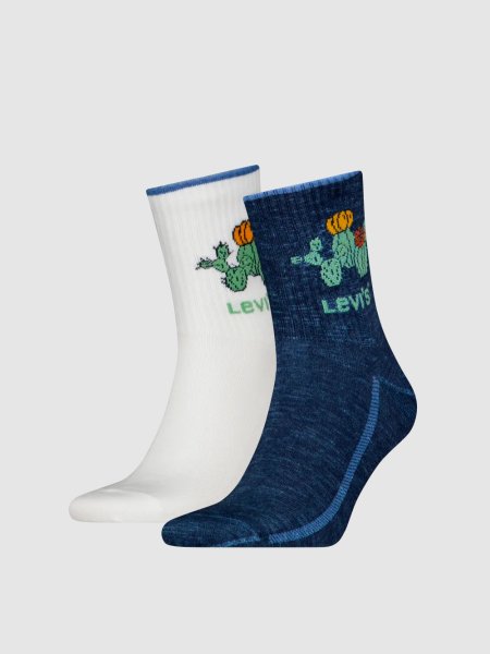 Unisex ponožky LEVI´S LEVIS SHORT CUT PLACED CACTUS 2P