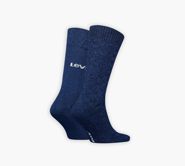 Unisex ponožky LEVI´S LEVIS REG CUT BOOTSOCK BASKET WEAVE 2P