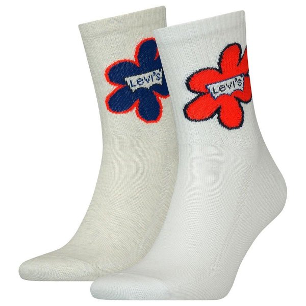 Unisex ponožky LEVI´S LEVIS SHORT CUT FLOWER 2P