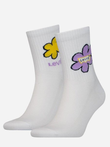 Unisex ponožky LEVI´S LEVIS SHORT CUT FLOWER 2P