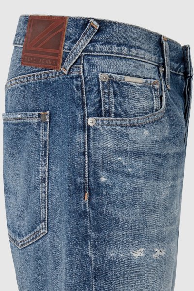 Pánske nohavice PEPE JEANS RELAXED SHORT REPAIR