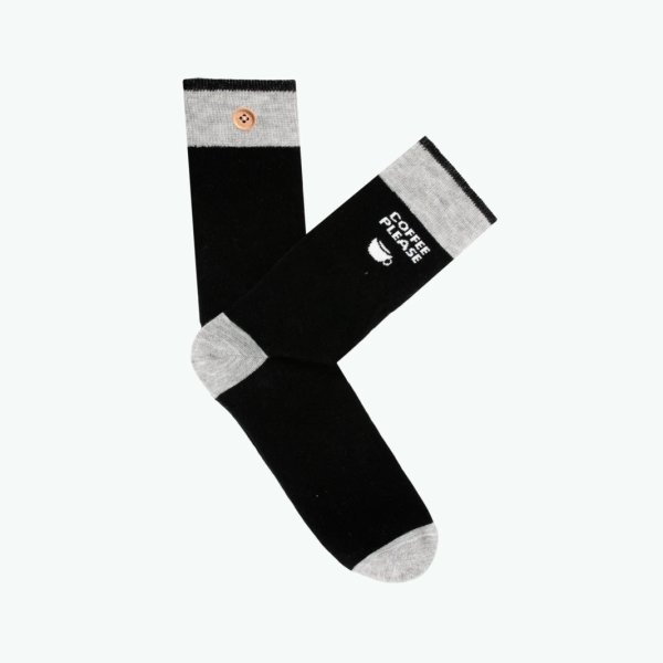 Unisex ponožky CABAIA SOCK VALERIE & FRANCOIS BLACK